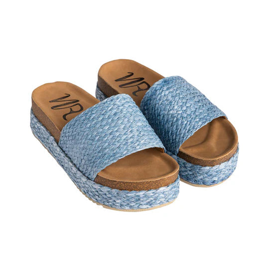 Online Exclusive | Anna Wedge Sandals in Blue