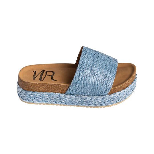 Online Exclusive | Anna Wedge Sandals in Blue