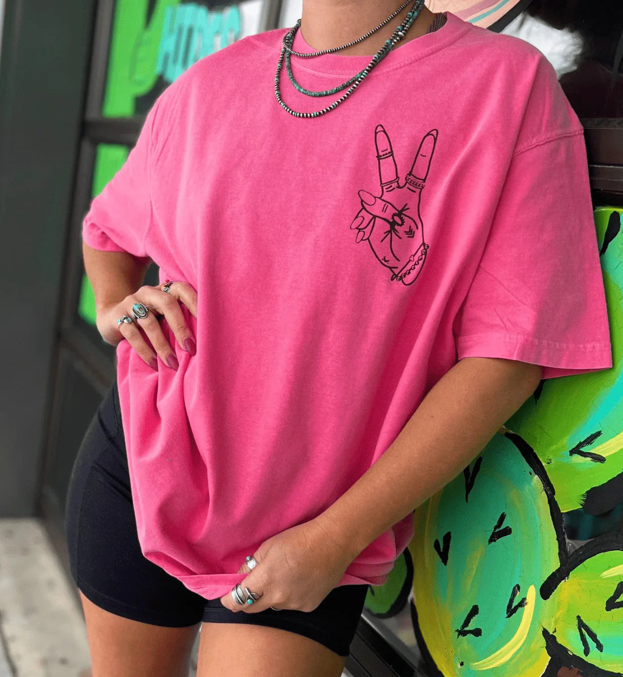 Online Exclusive | Antisocial Short Sleeve Graphic Tee in Crunchberry - Giddy Up Glamour Boutique