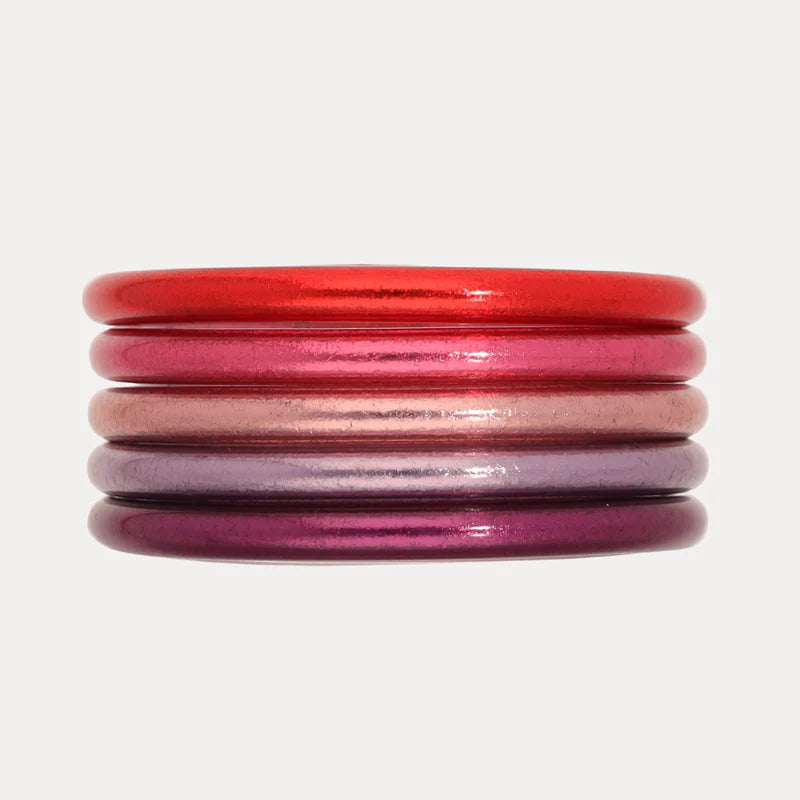 BuDhaGirl | Set of Five | All Weather Bangles Be Mine Stack