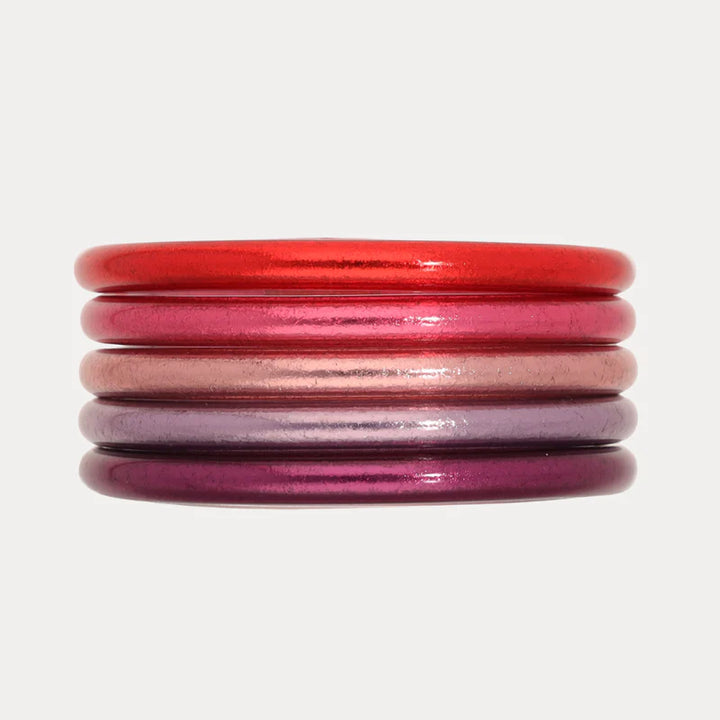 BuDhaGirl | Set of Five | All Weather Bangles Be Mine Stack