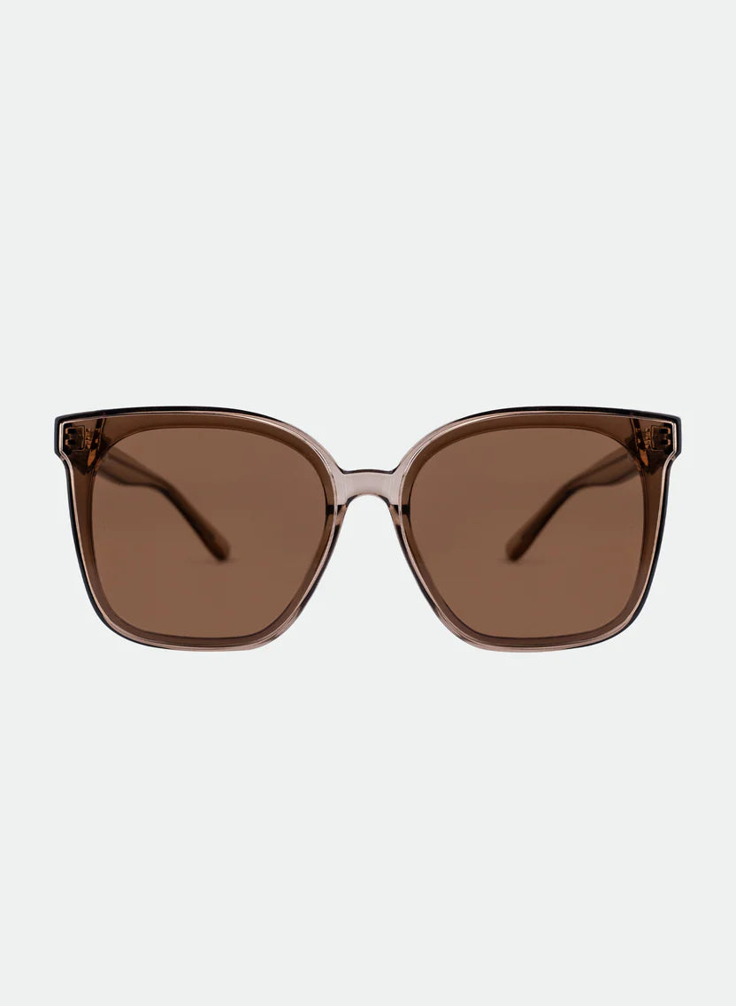 Otra Eyewear | Betty Oversized Square Sunglasses in Transparent Olive