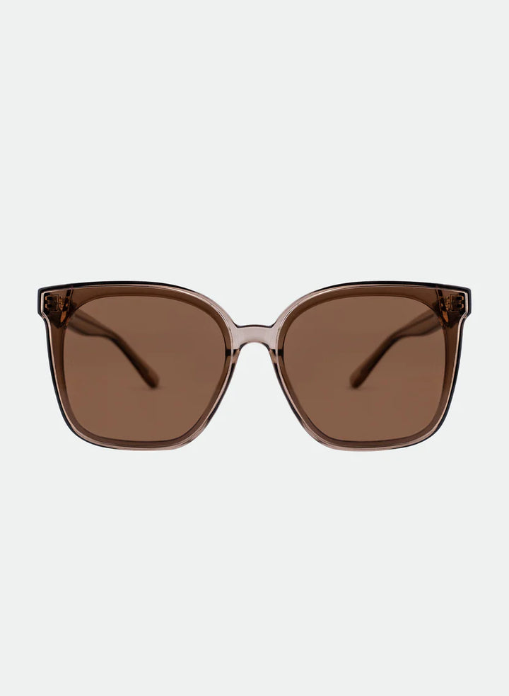 Otra Eyewear | Betty Oversized Square Sunglasses in Transparent Olive