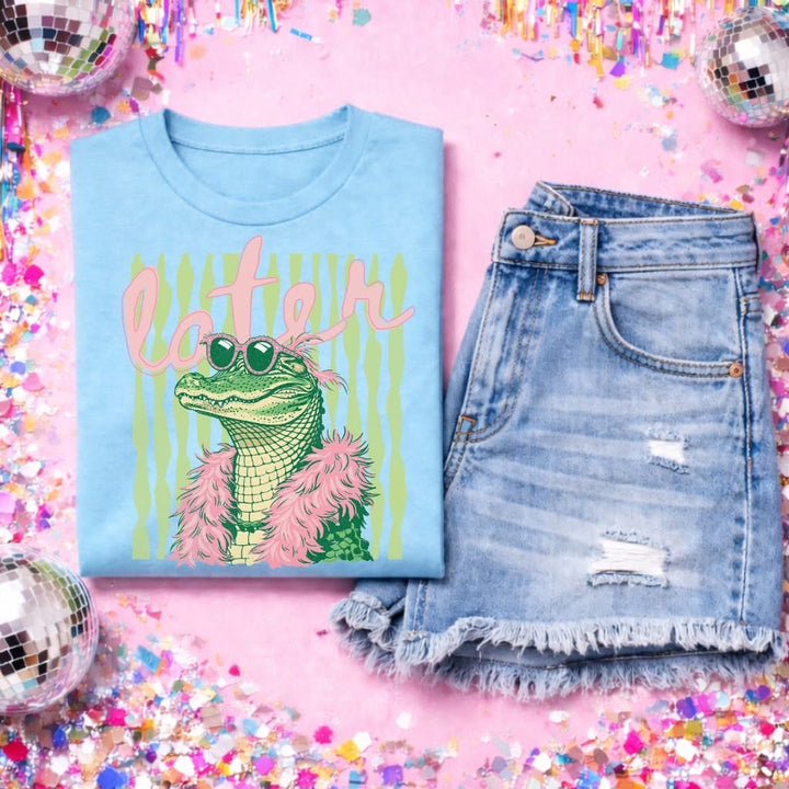 Online Exclusive | Boujee Gator Tee in Multiple Colors