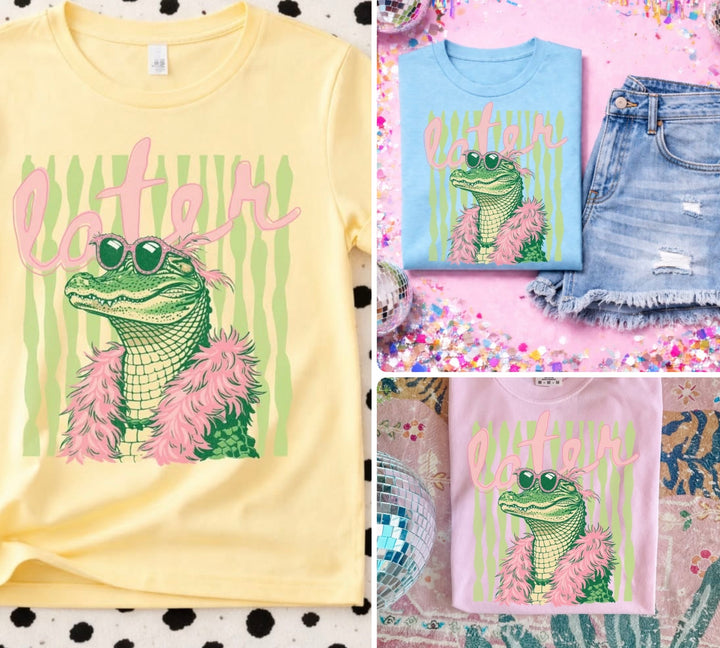 Online Exclusive | Boujee Gator Tee in Multiple Colors