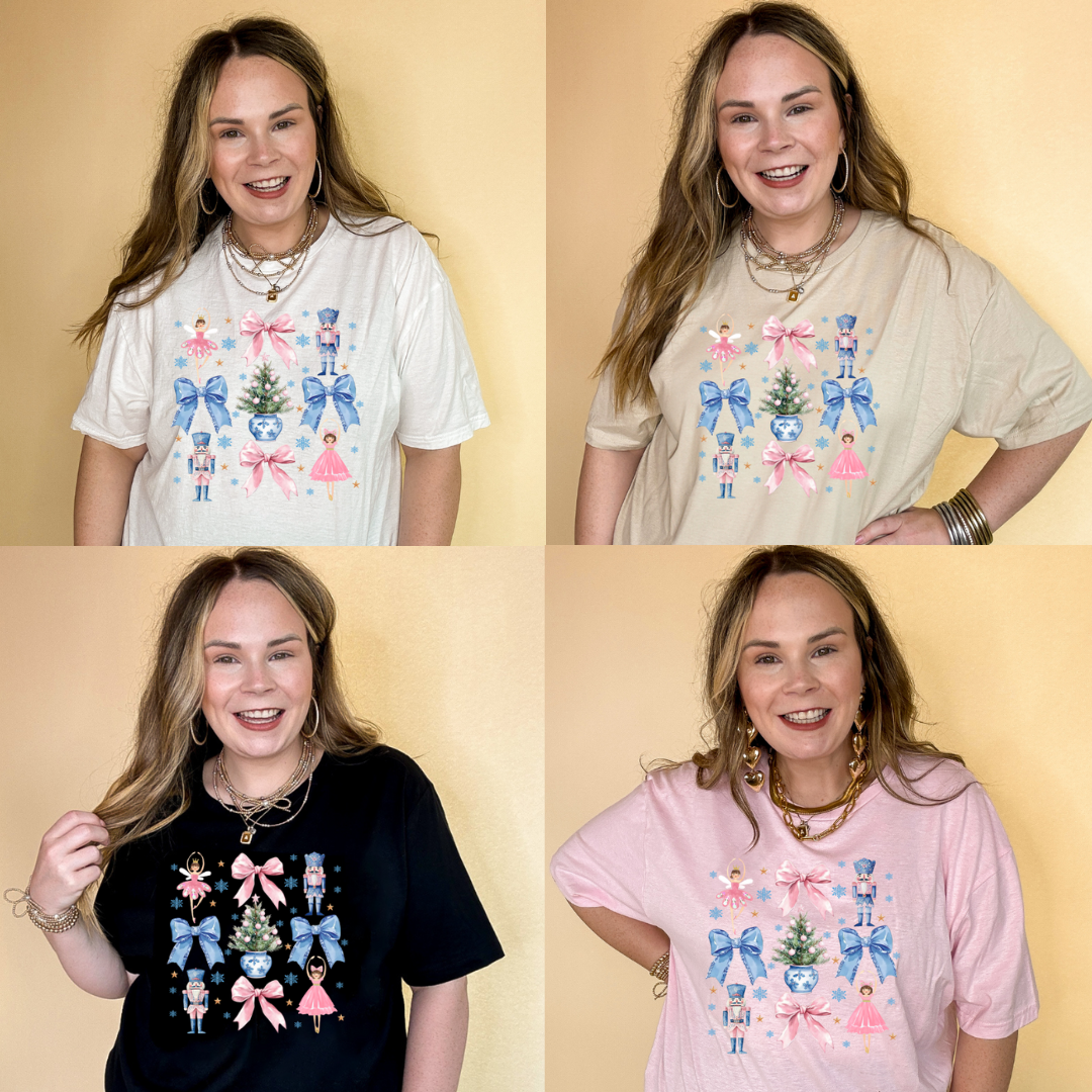 Online Exclusive | Coquette Bow, Ballerina and Nutcracker Graphic Tee in Multiple Color Options