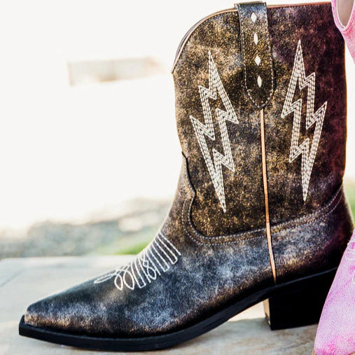 Online Exclusive | Bowie Metallic Boot in Black