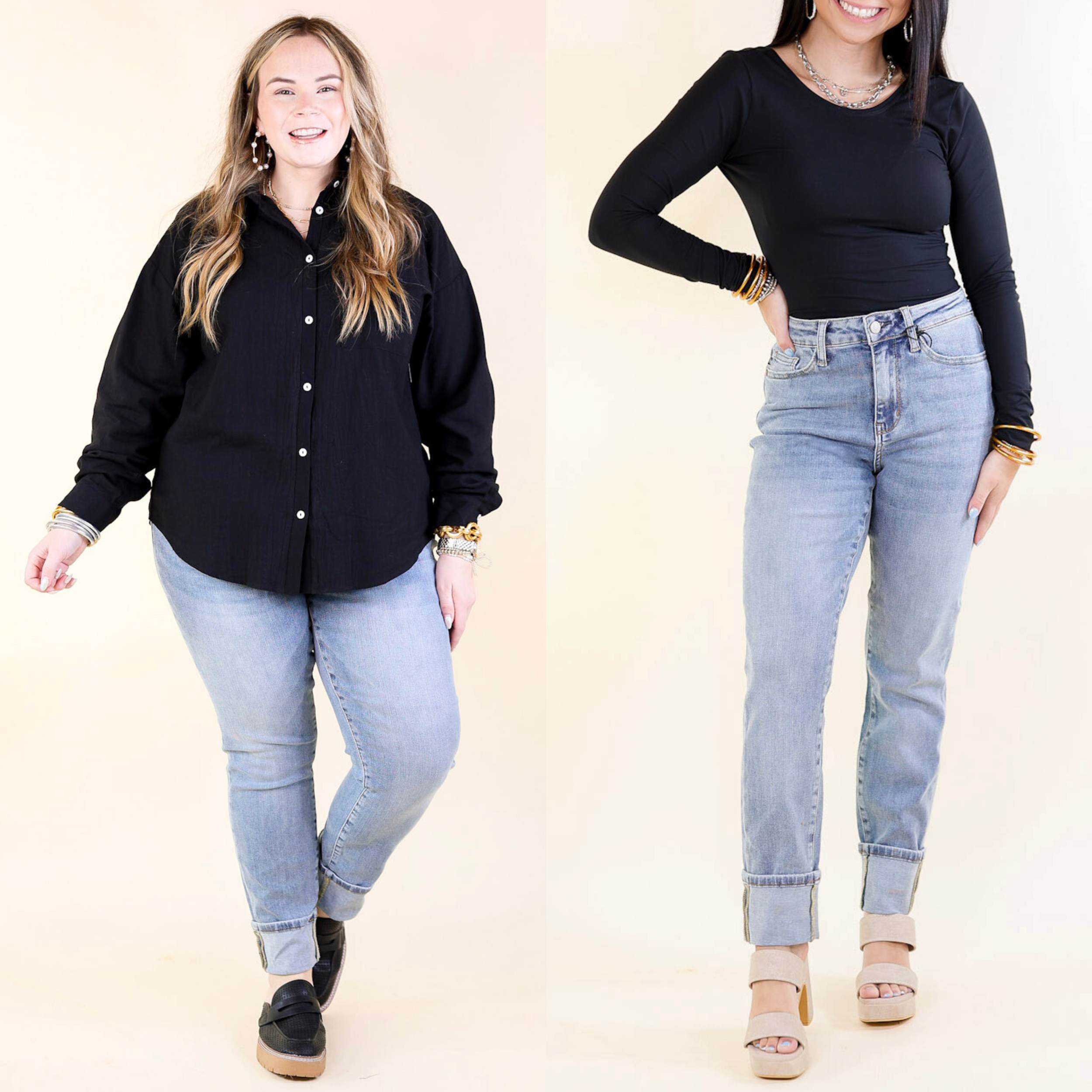 Judy Blue | Easygoing Essentials High Waisted Boyfriend Jean in Vintage Medium Wash