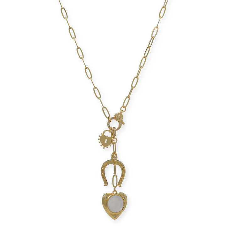 Bracha | Montana Lariat Gold Tone Necklace