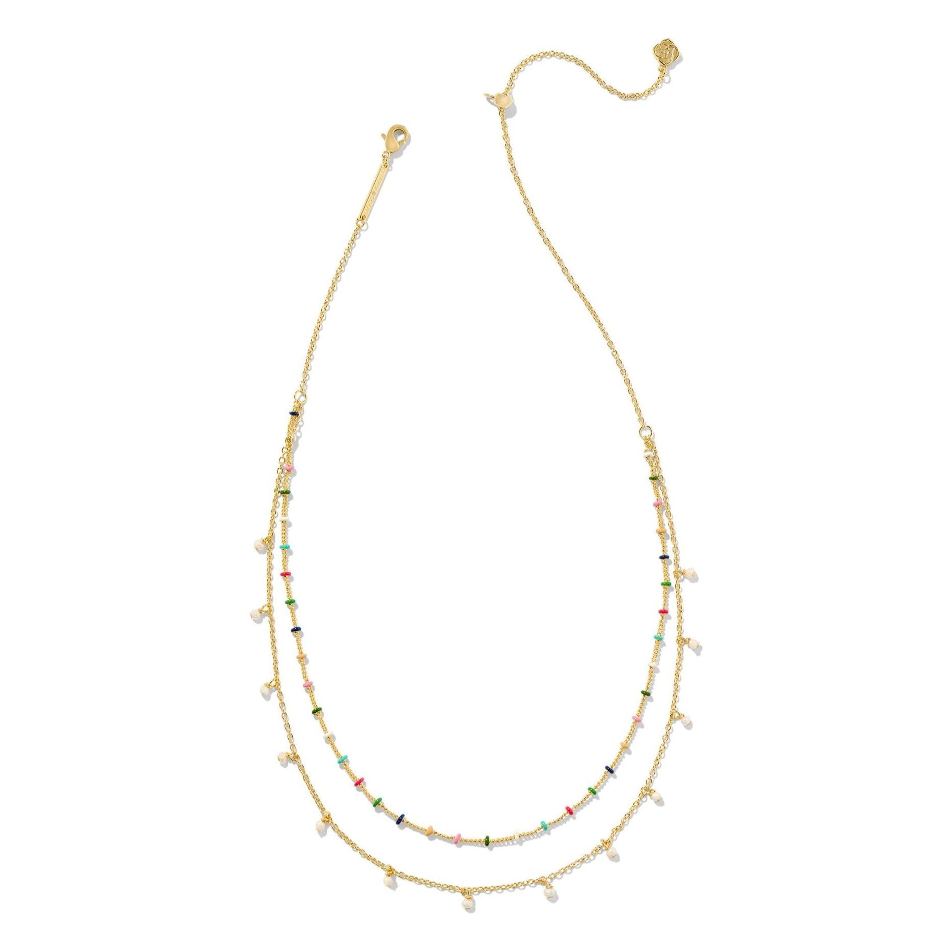 Kendra Scott | Eve Gold Multi Strand Necklace in Multi mix