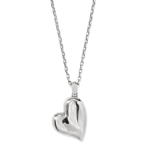 Brighton | Cascade Heart Reversible Necklace in Silver and Gold Tone