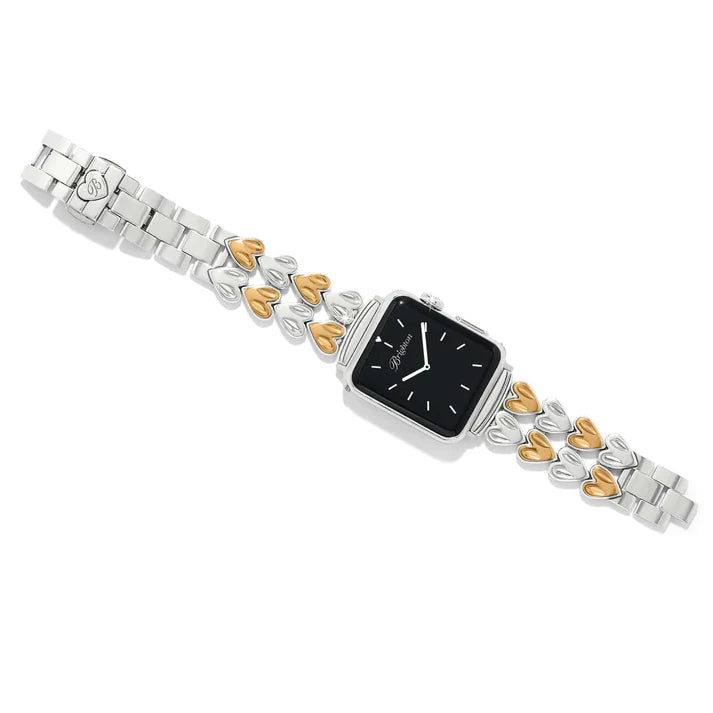 Brighton | Cascade Heart Two-Tone Watch Band in Gold and Silver