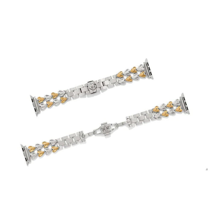 Brighton | Cascade Heart Two-Tone Watch Band in Gold and Silver