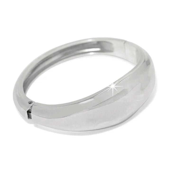 Brighton | Cascade Lumina Hinged Bangle Bracelet in Silver