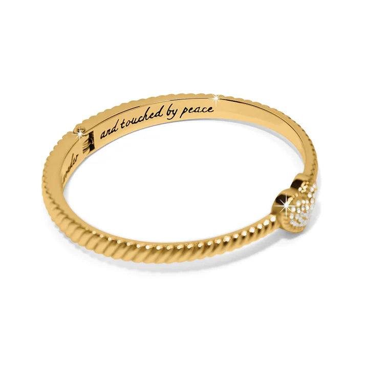 Brighton | Celestia Heart Hinged Bangle in Gold