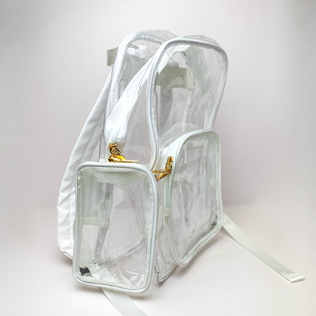 Clear Backpack in White – Giddy Up Glamour Boutique