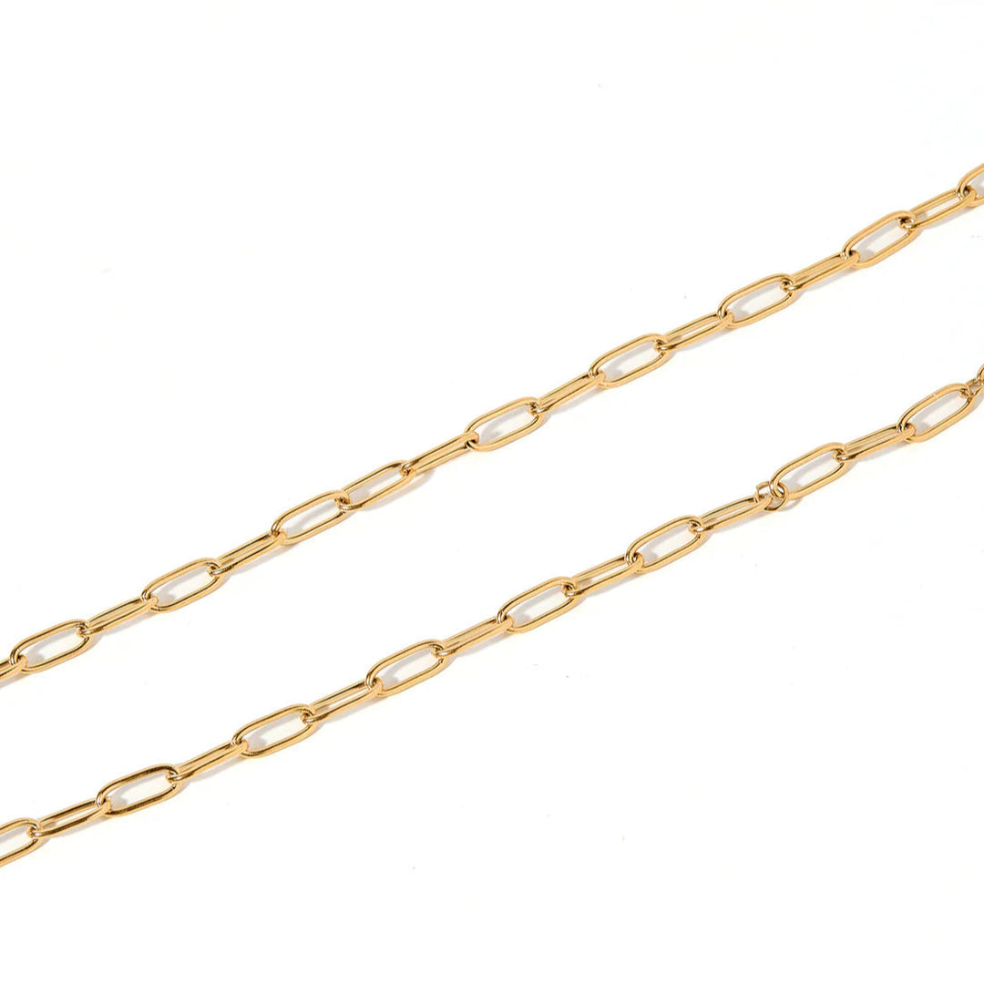 Linny Co | Palmer Paperclip Necklace in Gold