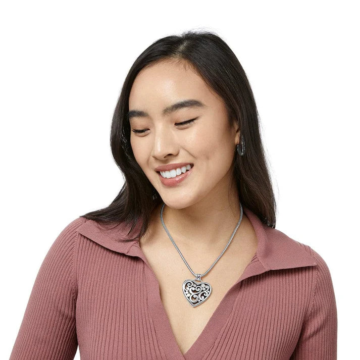 Brighton | Contempo Heart Necklace in Silver