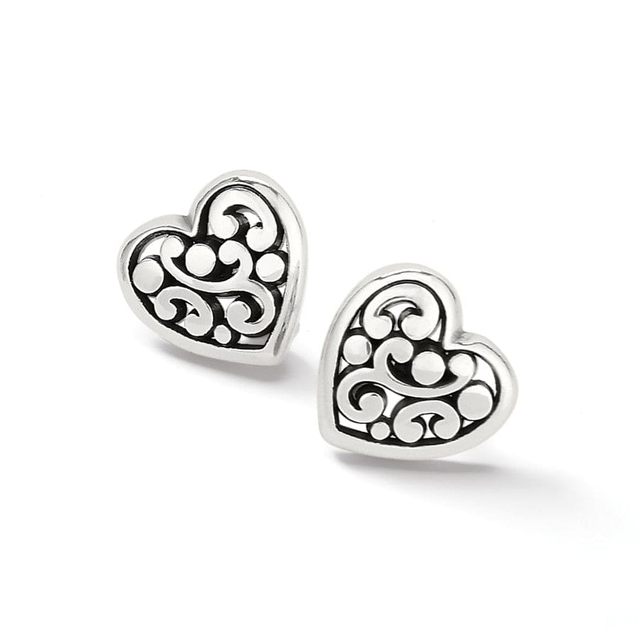 Brighton | Contempo Silver Tone Heart Post Earrings