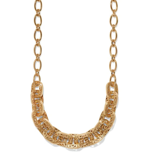 Brighton | Contempo Linx Necklace in Gold Tone - Giddy Up Glamour Boutique