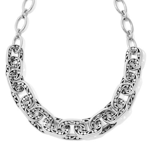 Brighton | Contempo Linx Necklace in Silver Tone - Giddy Up Glamour Boutique