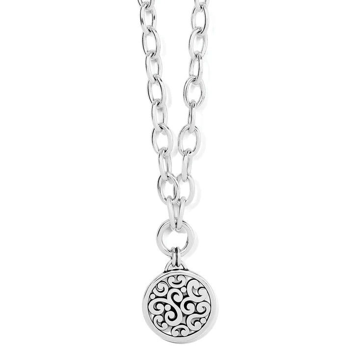 Brighton | Contempo Medallion Charm Necklace in Silver