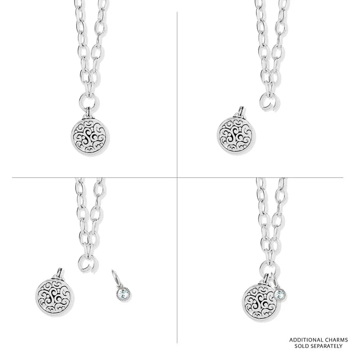Brighton | Contempo Medallion Charm Necklace in Silver
