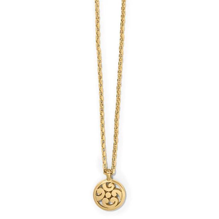 Brighton | Contempo Medallion Petite Necklace in Gold