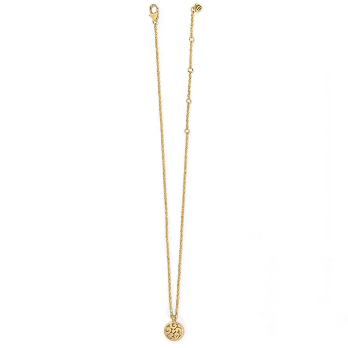 Brighton | Contempo Medallion Petite Necklace in Gold