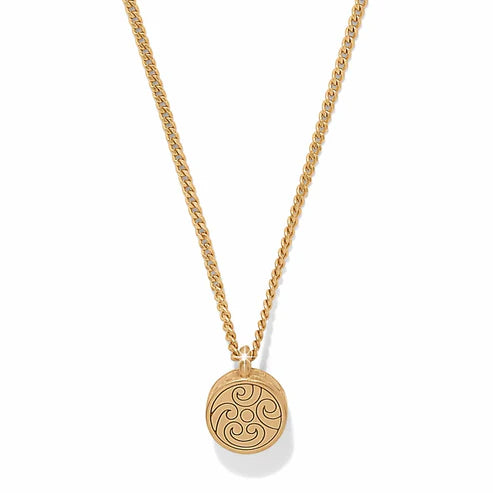 Brighton | Contempo Nuevo Petite Dome Necklace in Gold Tone