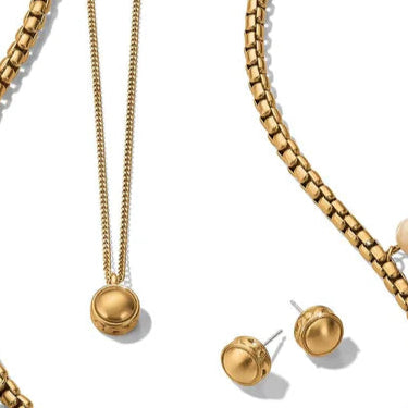 Brighton | Contempo Nuevo Post Earrings in Gold Tone