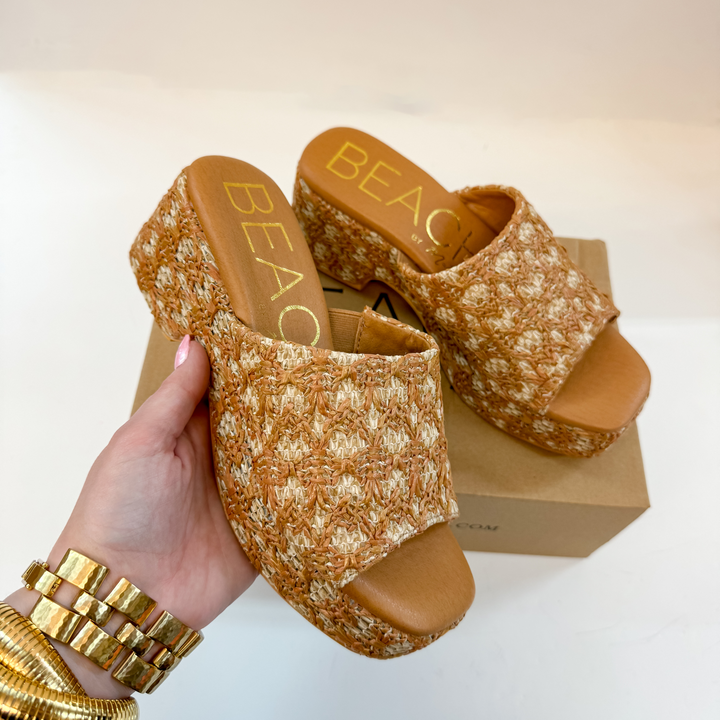 Matisse | Cruz Multi-Color Platform Sandal in Tan - Giddy Up Glamour Boutique