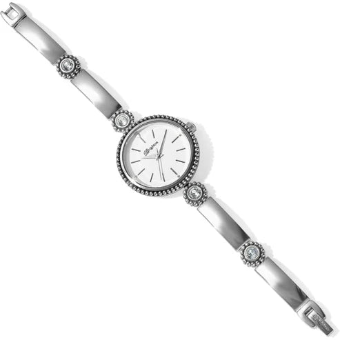 Brighton | Crystal City Watch in Silver Tone - Giddy Up Glamour Boutique