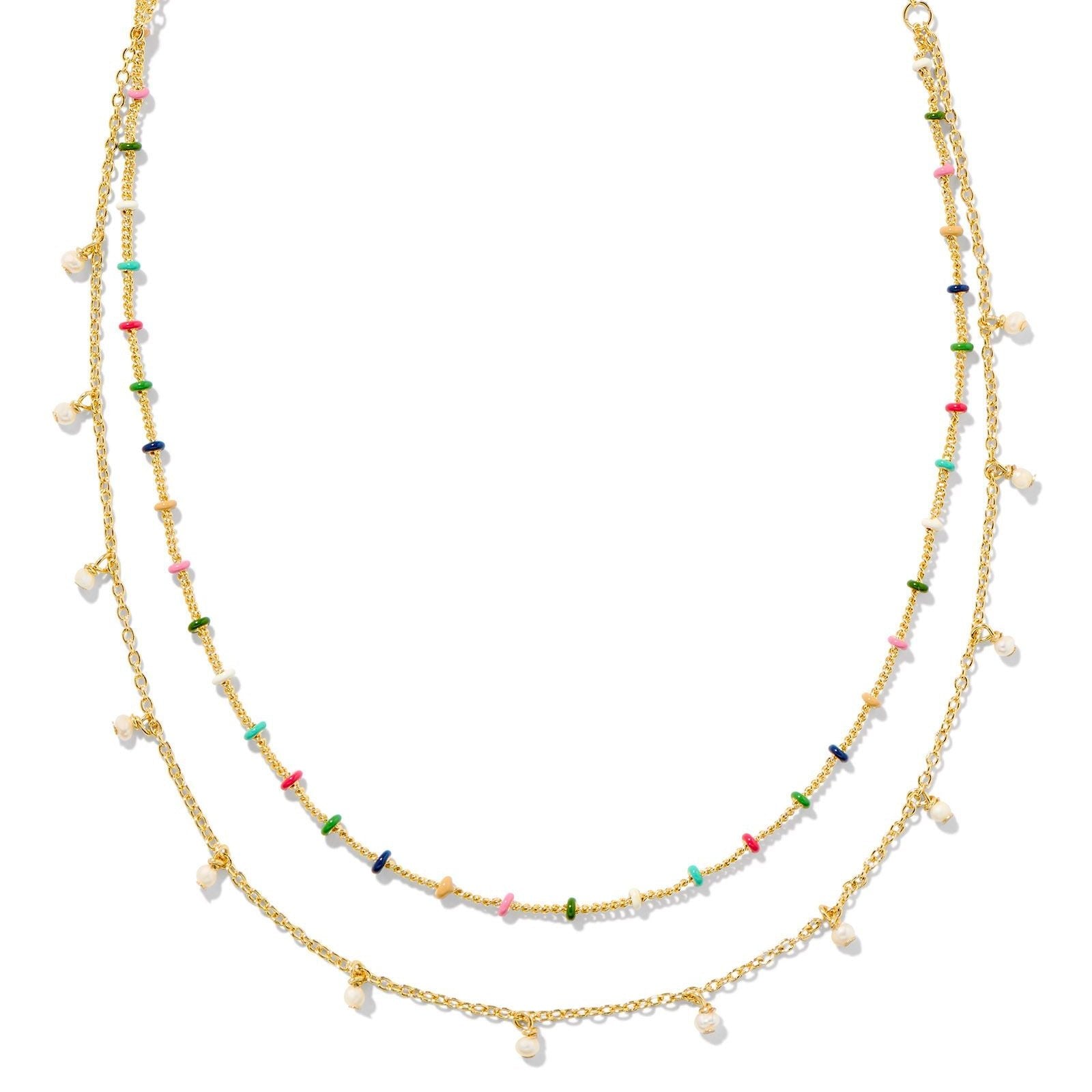 Kendra Scott | Eve Gold Multi Strand Necklace in Multi mix