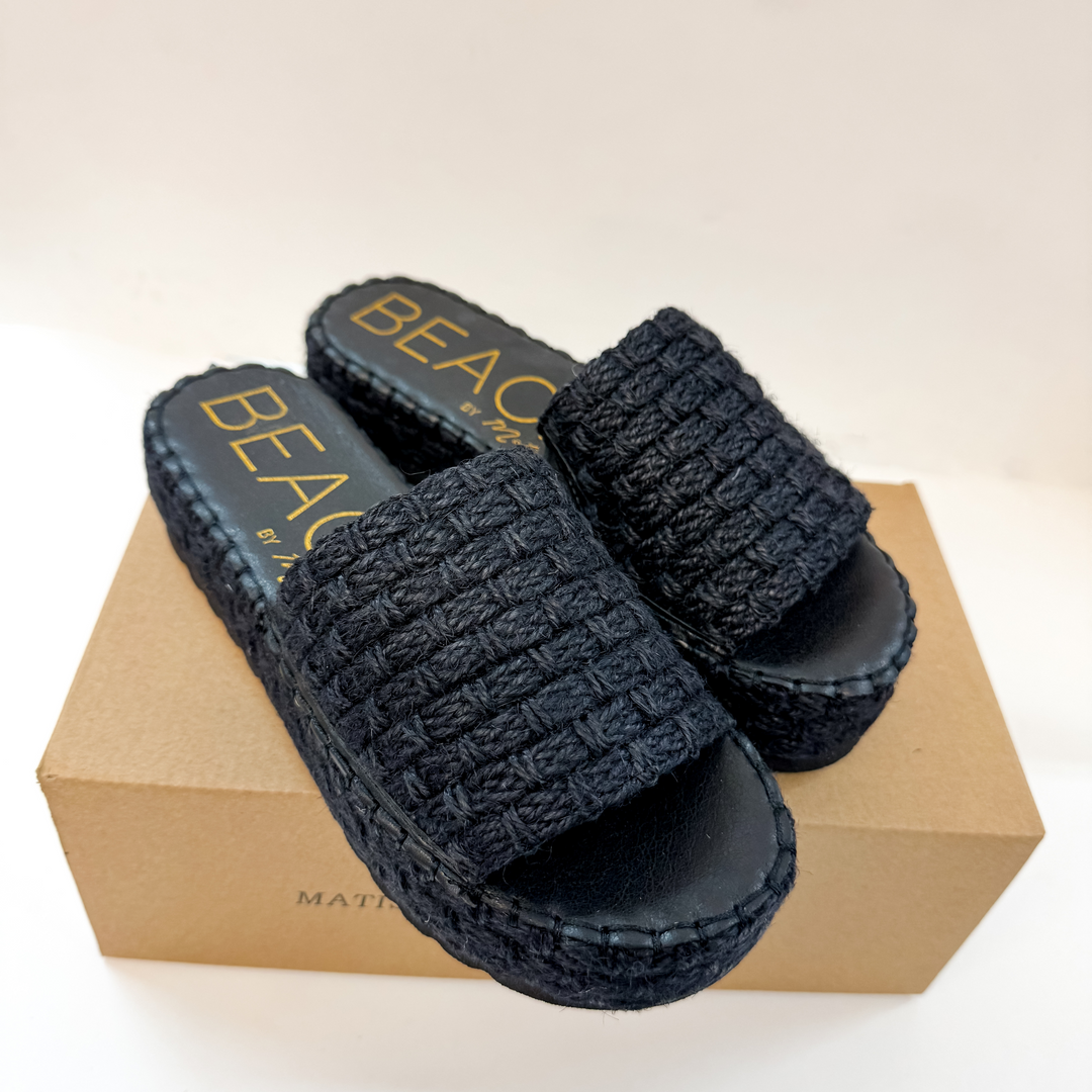 Matisse | Del Mar Platform Sandal in Ebony Black - Giddy Up Glamour Boutique