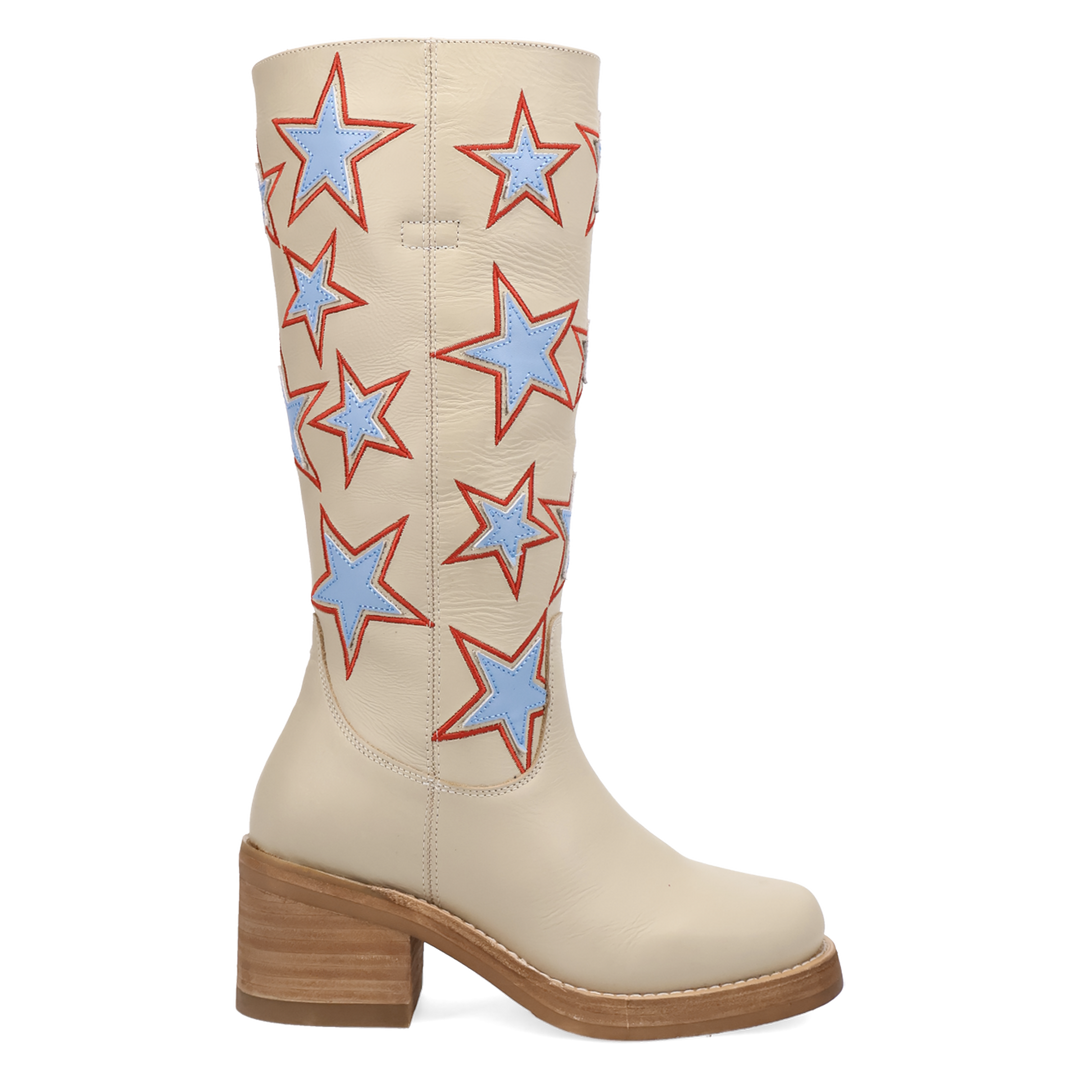 Online Exclusive | Dingo | American Dream Leather Boot in Cream **PREORDER