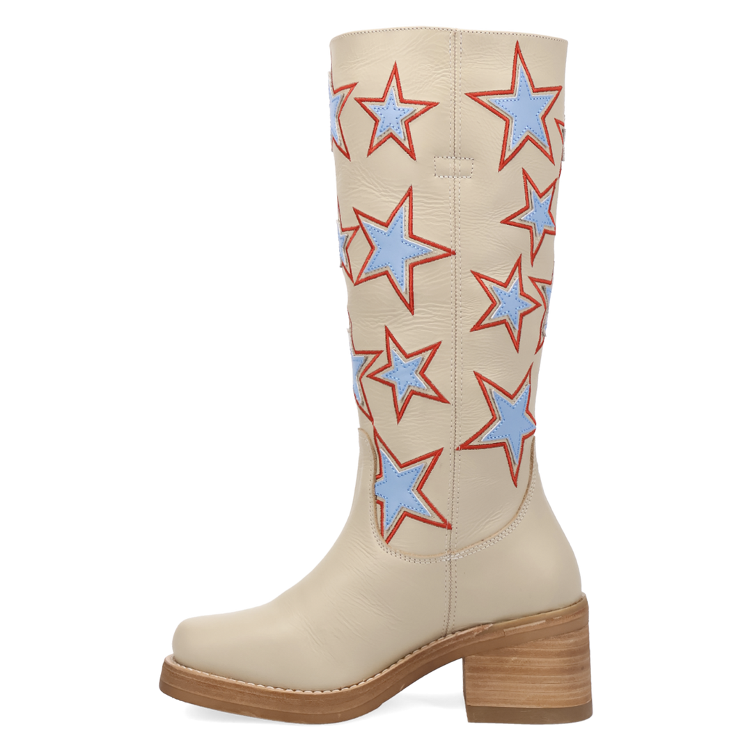 Online Exclusive | Dingo | American Dream Leather Boot in Cream **PREORDER