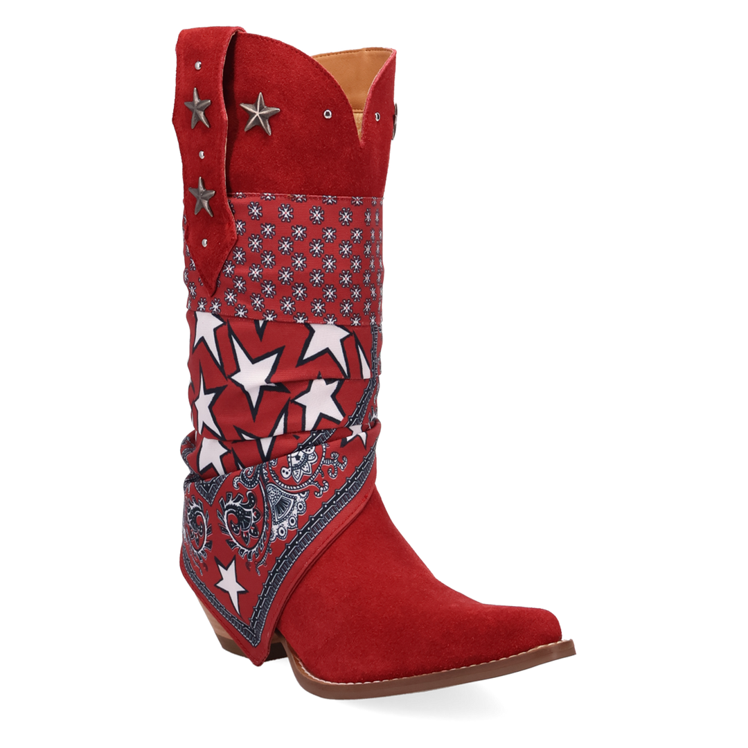 Online Exclusive | Dingo | Bandida Suede Boot in Red **PREORDER