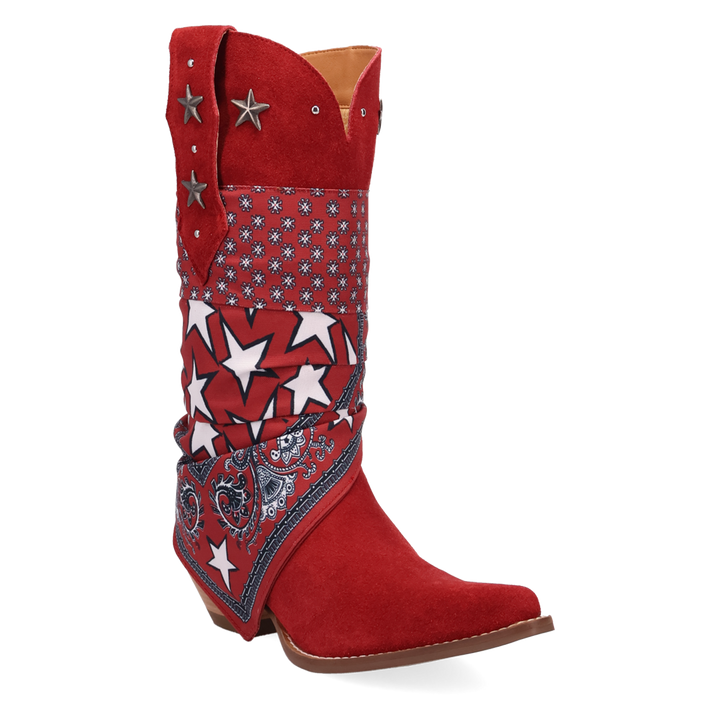 Online Exclusive | Dingo | Bandida Suede Boot in Red **PREORDER