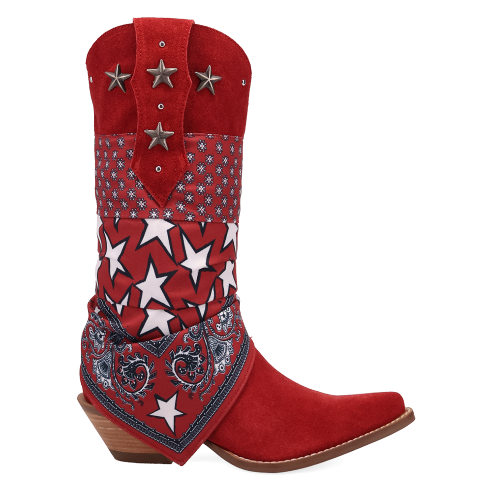 Online Exclusive | Dingo | Bandida Suede Boot in Red **PREORDER