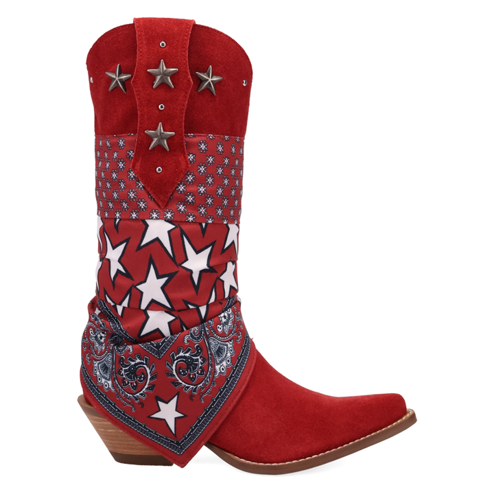 Online Exclusive | Dingo | Bandida Suede Boot in Red **PREORDER