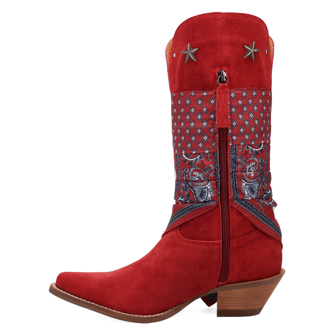 Online Exclusive | Dingo | Bandida Suede Boot in Red **PREORDER
