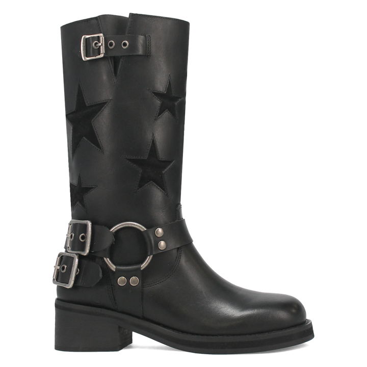 Online Exclusive | Dingo | Blacklist Leather Boot in Black **PREORDER