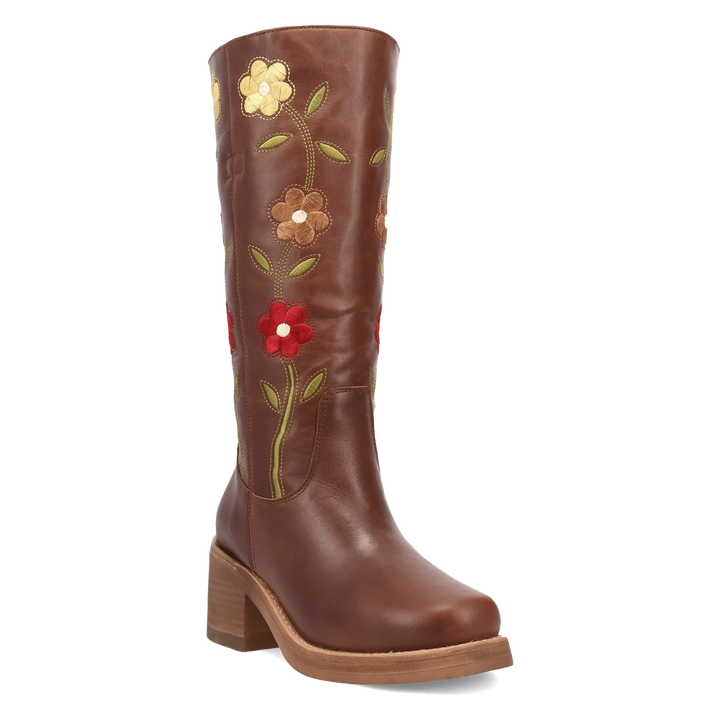 Online Exclusive | Dingo | Bloom Leather Boot in Brown **PREORDER