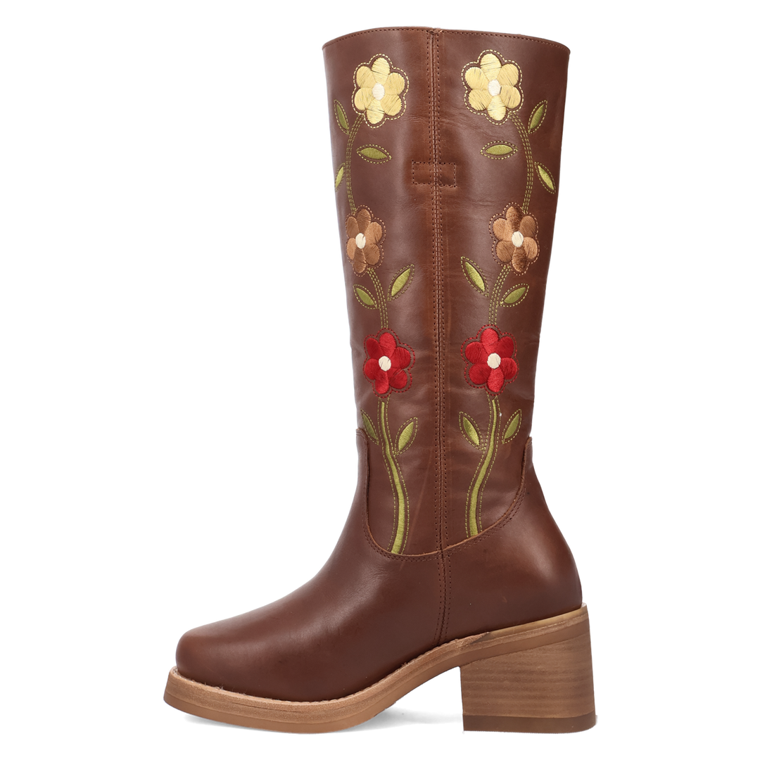 Online Exclusive | Dingo | Bloom Leather Boot in Brown **PREORDER