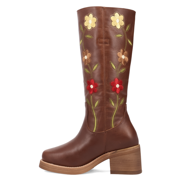 Online Exclusive | Dingo | Bloom Leather Boot in Brown **PREORDER