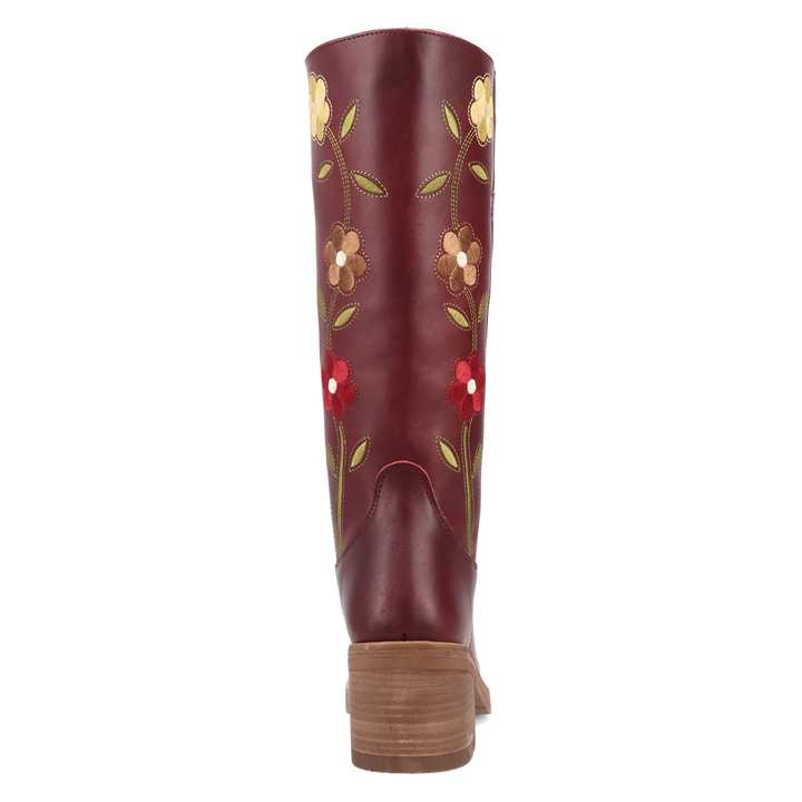 Online Exclusive | Dingo | Bloom Leather Boot in Maroon **PREORDER