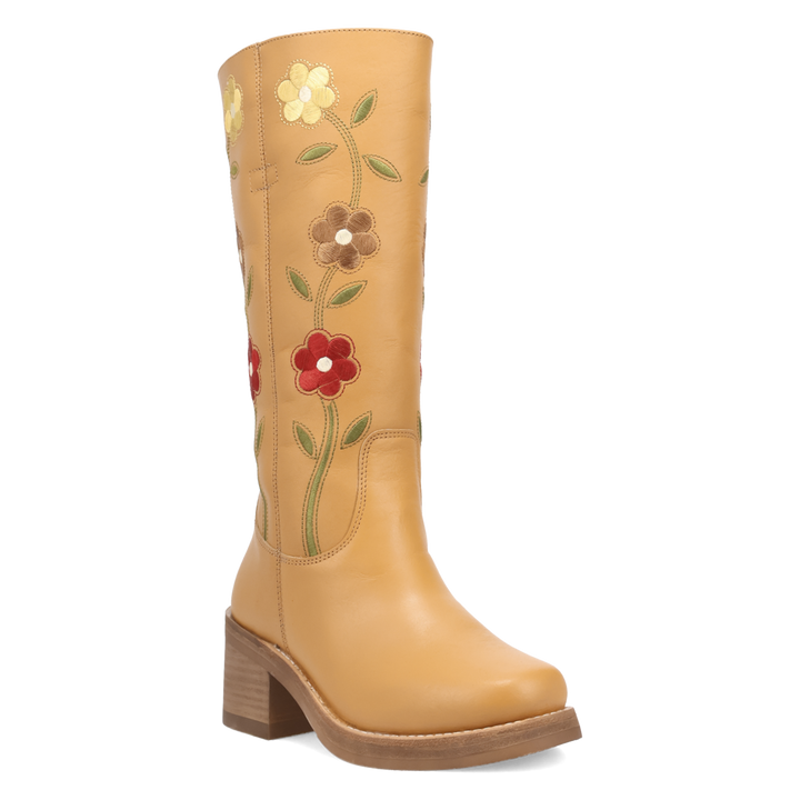 Online Exclusive | Dingo | Bloom Leather Boot in Yellow **PREORDER