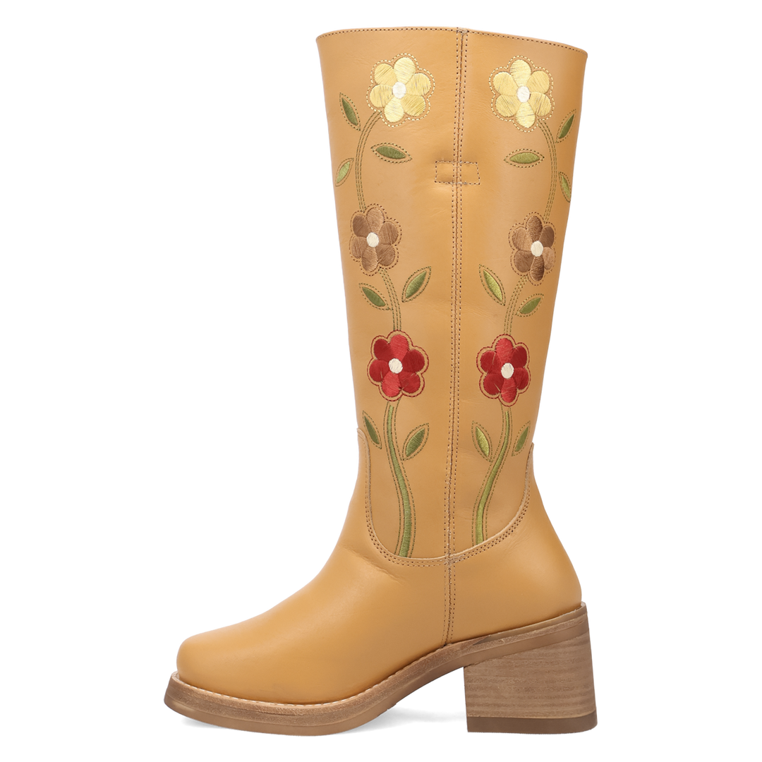Online Exclusive | Dingo | Bloom Leather Boot in Yellow **PREORDER