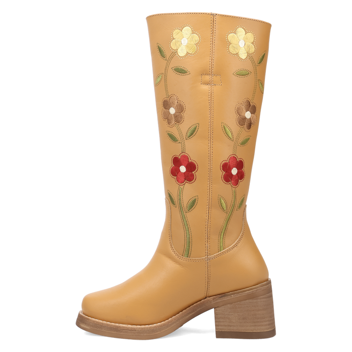 Online Exclusive | Dingo | Bloom Leather Boot in Yellow **PREORDER